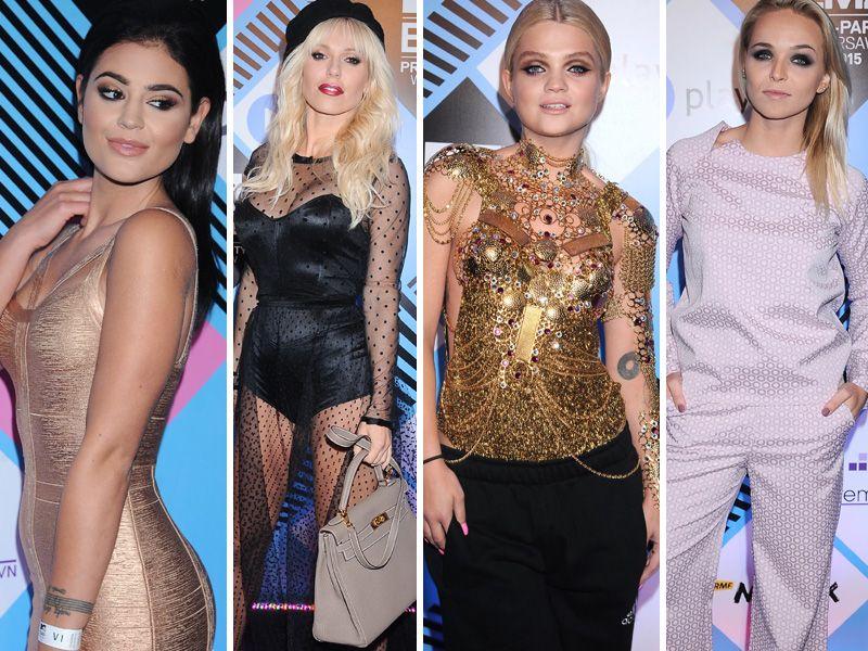 MTV Pre Prety EMA 2015 Styl Gwiazd Czerwony Dywan Moda I Uroda