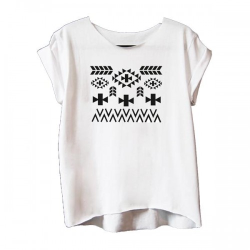 T-shirt z azteckim wzorem - Shwrm.pl