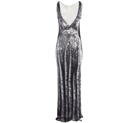 Długa błyszcząca sukienka H&M, ok. 299zł