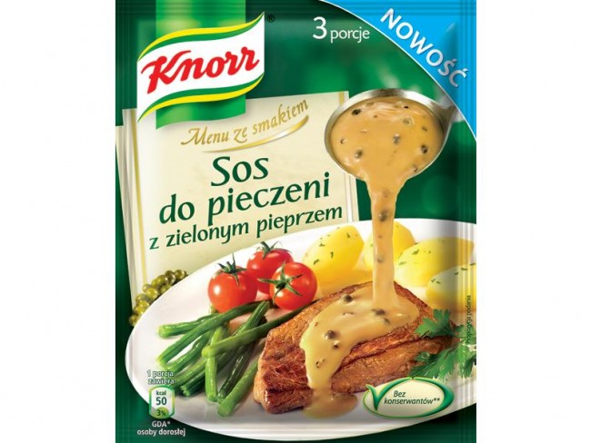 Odkryj Nowy Sos Do Pieczeni Z Zielonym Pieprzem Knorr Przepisy Porady Kulinarne