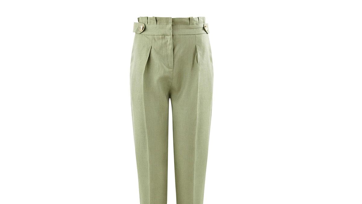 Scoth & Soda Lniane spodnie kremowy W stylu casual Moda Spodnie Spodnie lniane 