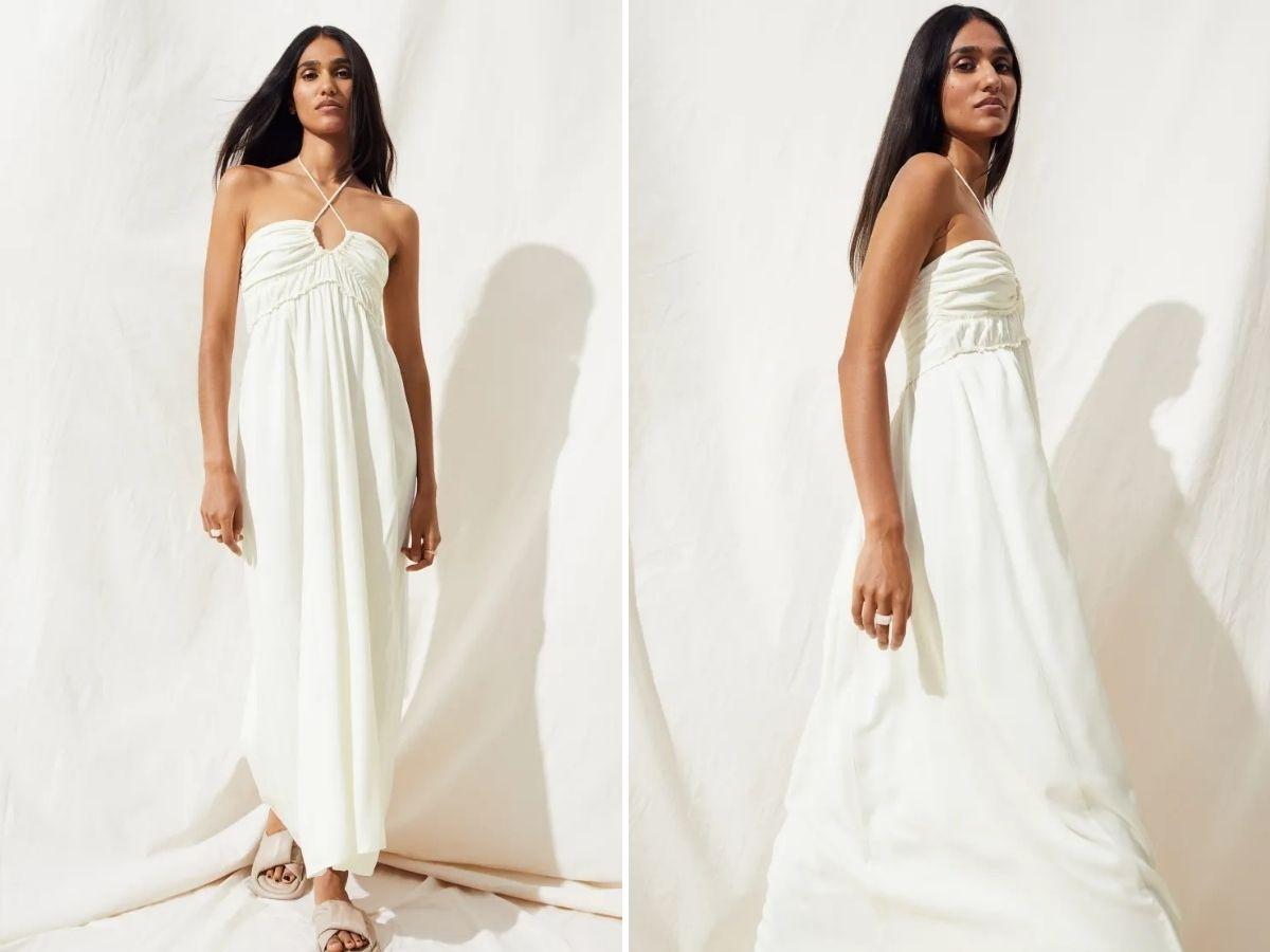 Białe sukienki na lato 2022 - H&M
