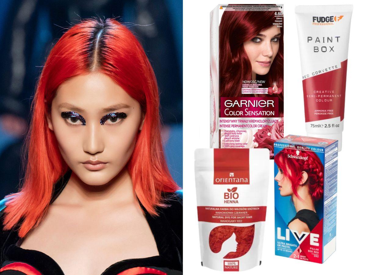 Czerwone włosy - czerwone farby do włosów