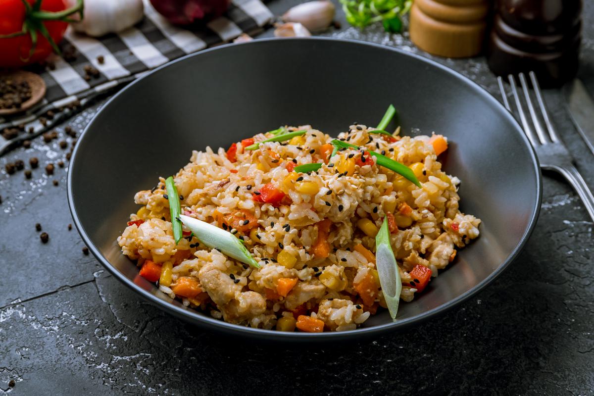 fit kolacja z niczego - smażony ryż