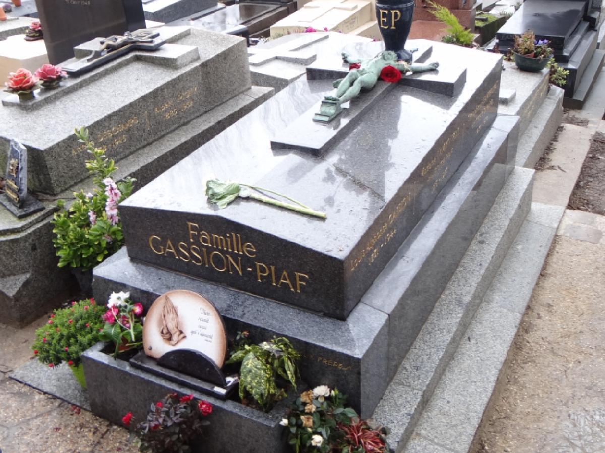 Grób Edith Piaf na cmentarzu Pere Lachaise