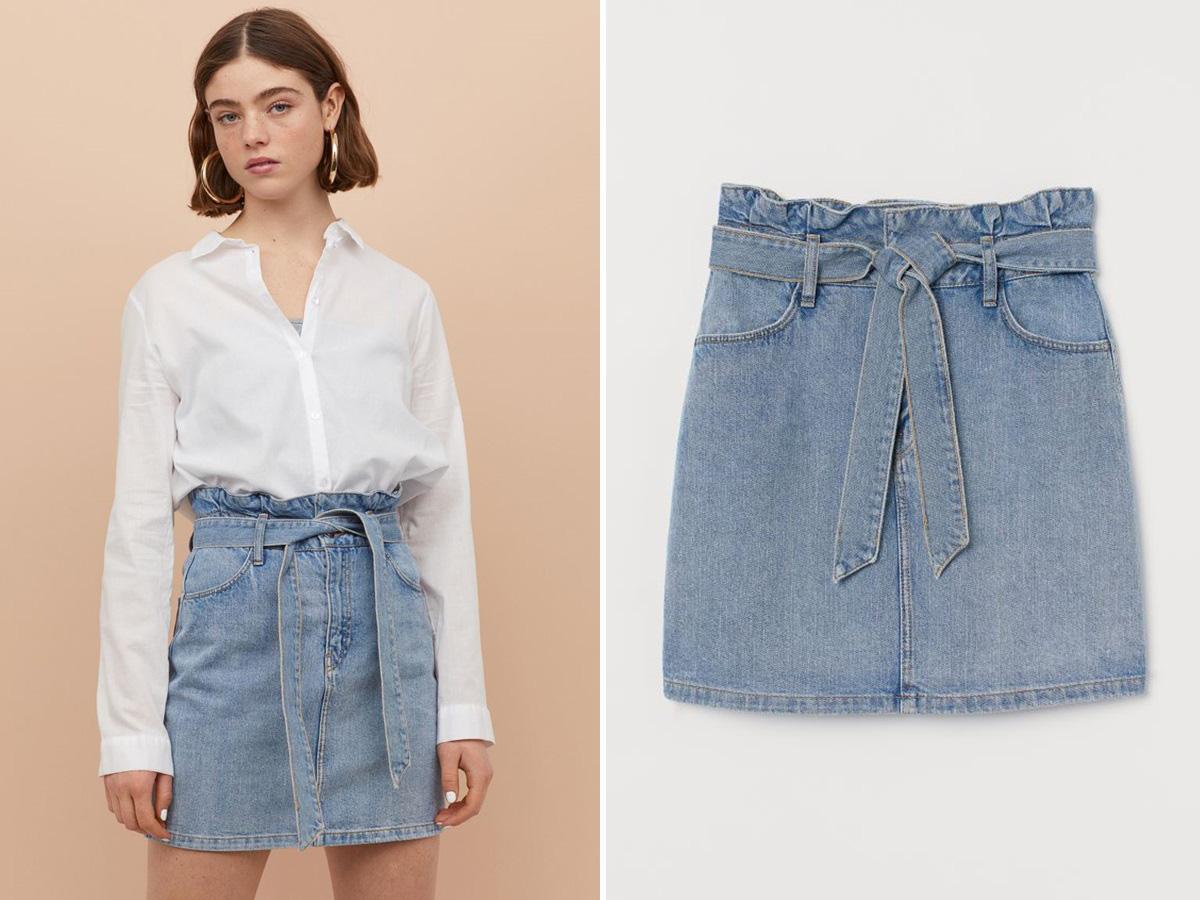 jeansowa spódnica H&M