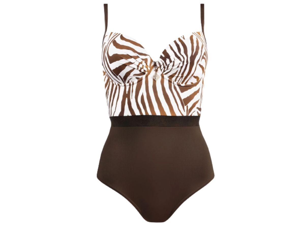 Jednoczęściowy strój kąpielowy maskujący brzuch, Feba Swimwear, cena: 444 zł