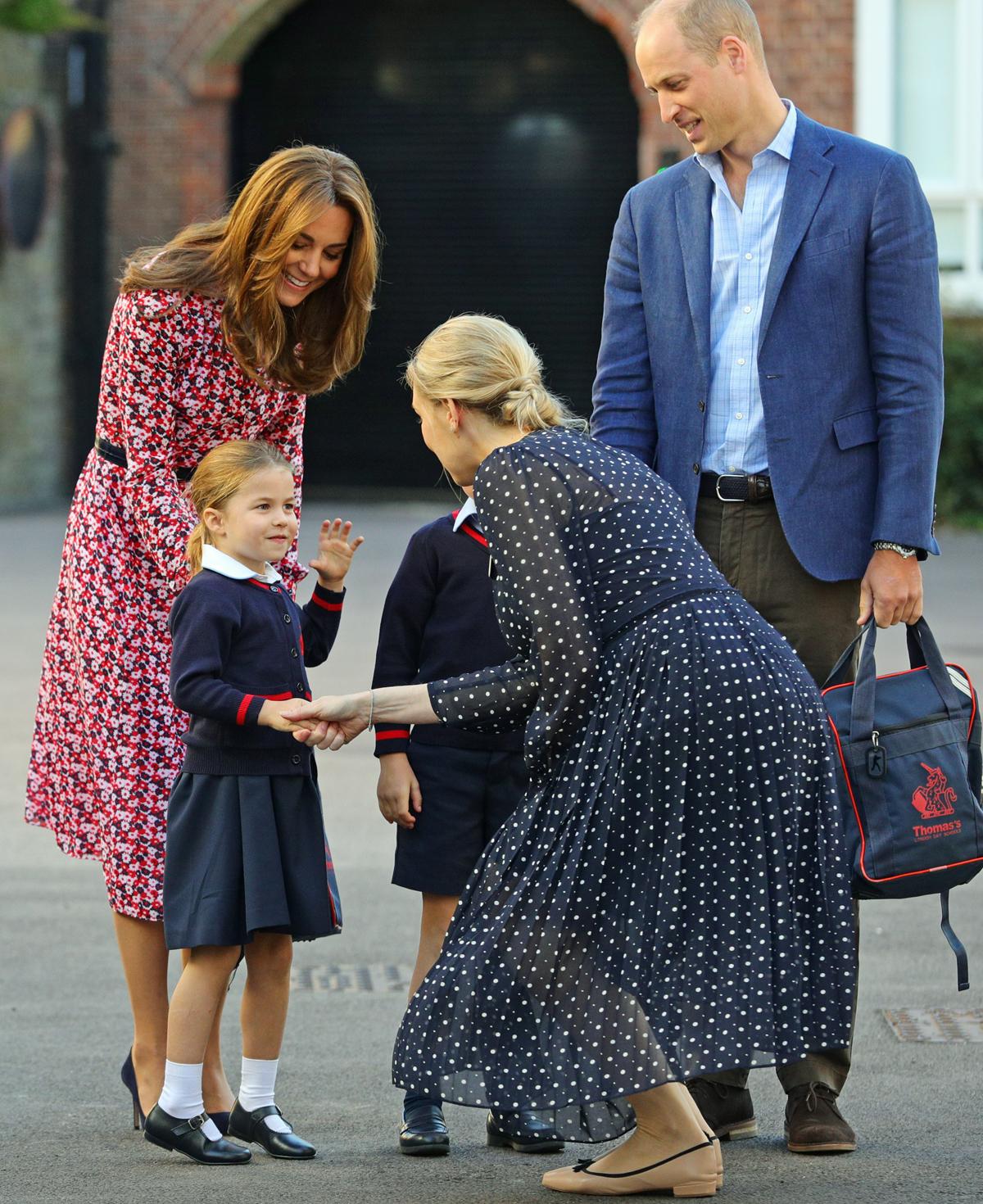 pierwszy dzień w szkole księżniczki Charlotte 