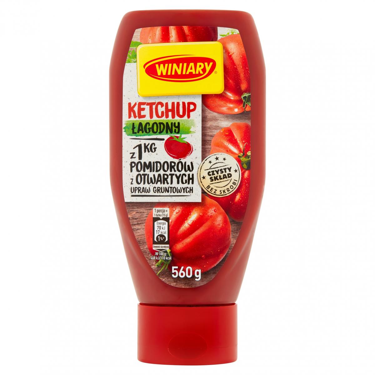 ketchup łagodny wyniary z dobrym składem