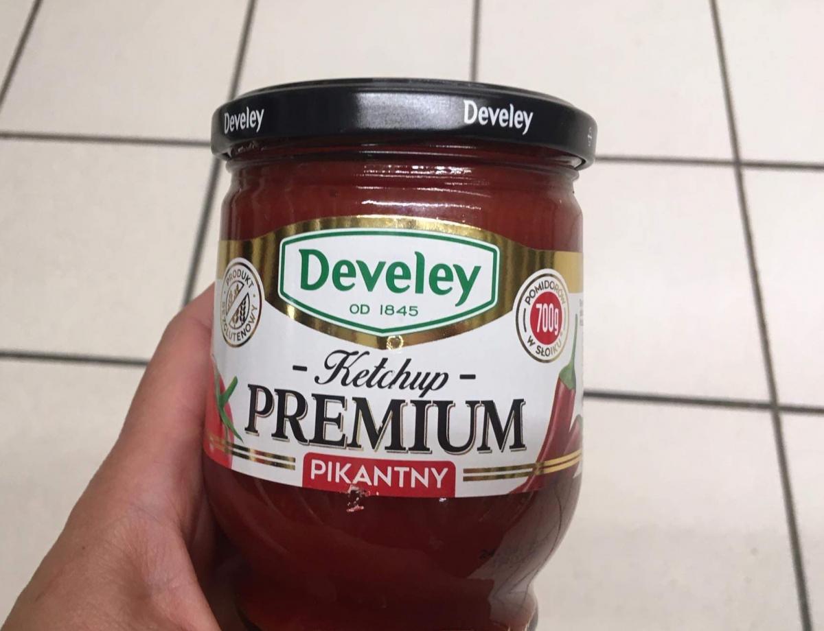 ketchup z dobrym składem - develey premium