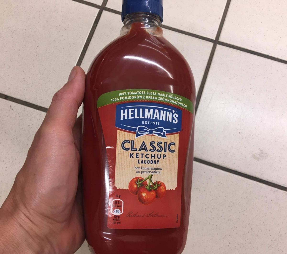 ketchup z dobrym składem hellmann's