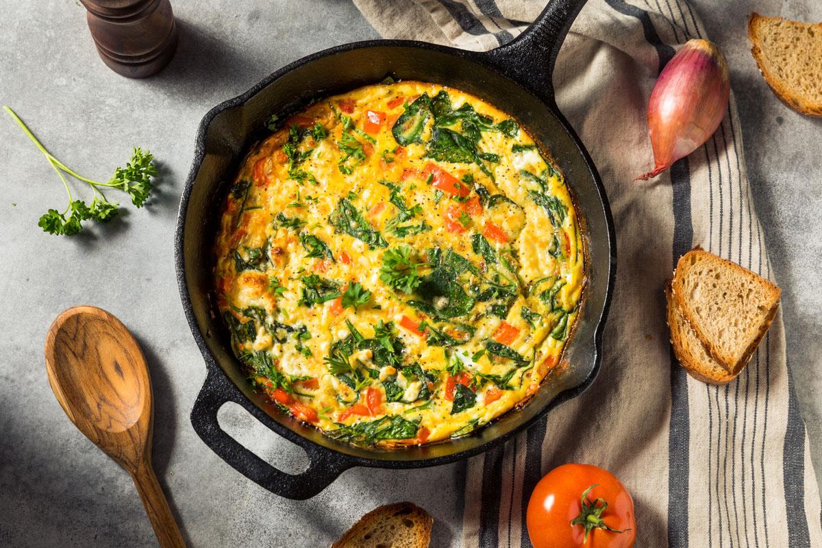 Ładowanie węglowodanami – omlet z warzywami