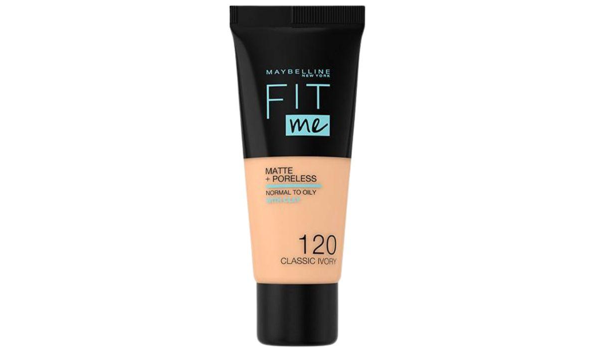 Lekki podkład na lato do cery tłustej FITme Matte+Poreless, Maybelline