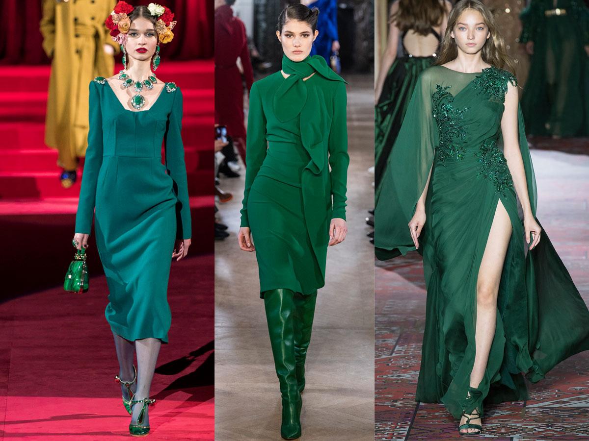 Zielony modne kolory jesień-zima 2019/2020