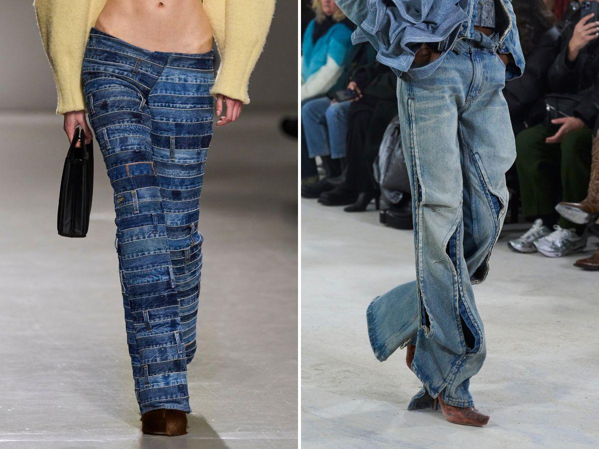 Modne spodnie jesień-zima 2023/2024: jeansy z nowoczesnym wydaniu
