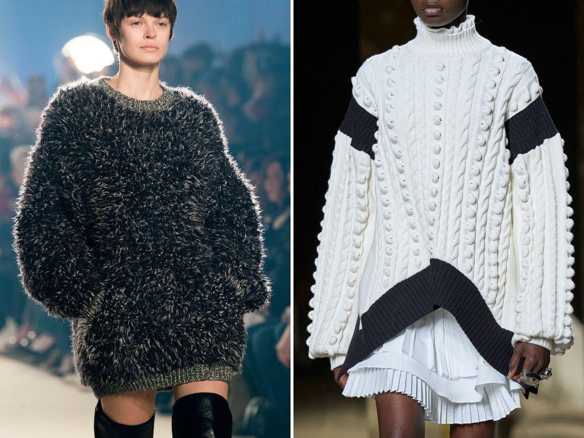 Modne swetry jesień-zima 2022/2023: długie i szerokie