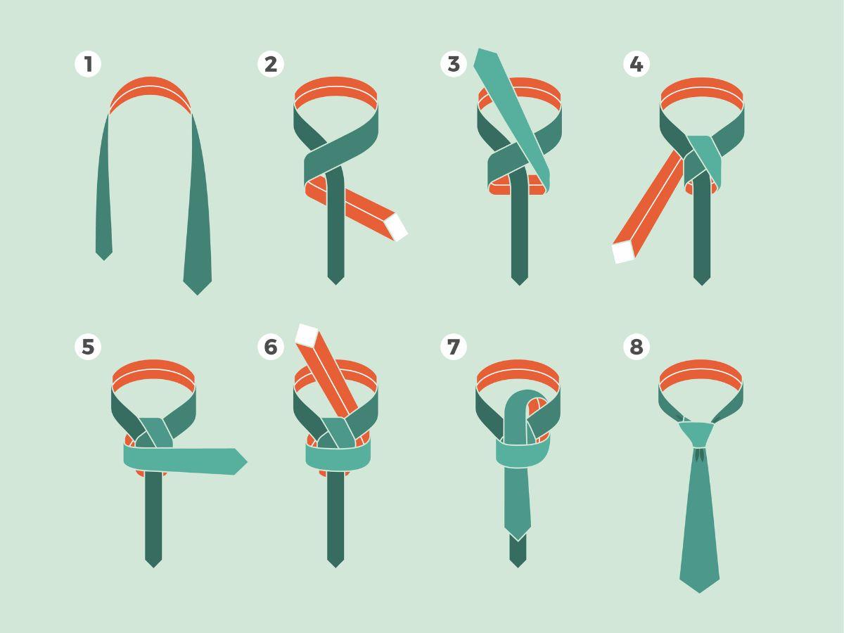 Jak zawiązać krawat - węzeł półwindsor