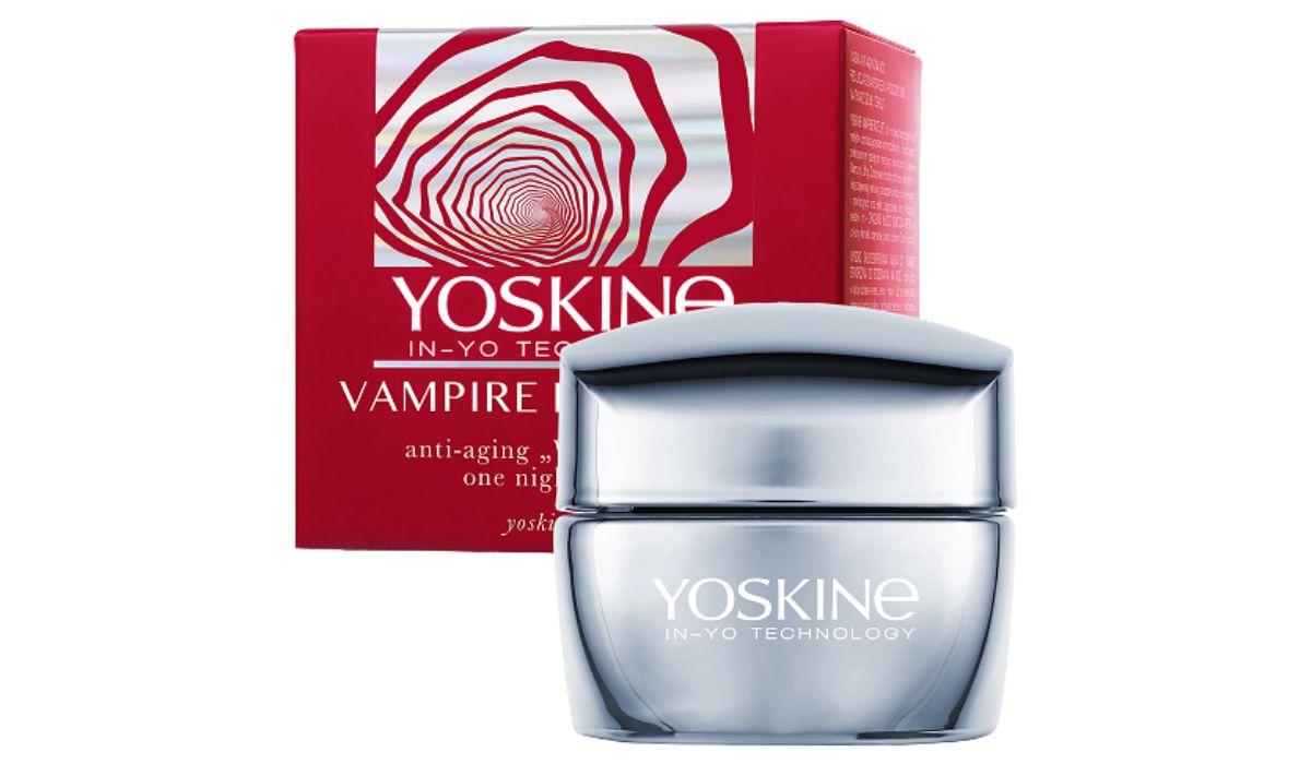 Nowości kosmetyczne październik 2022: Maska anti-aging na noc VAMPIRE FACE LIFT , YOSKINE
