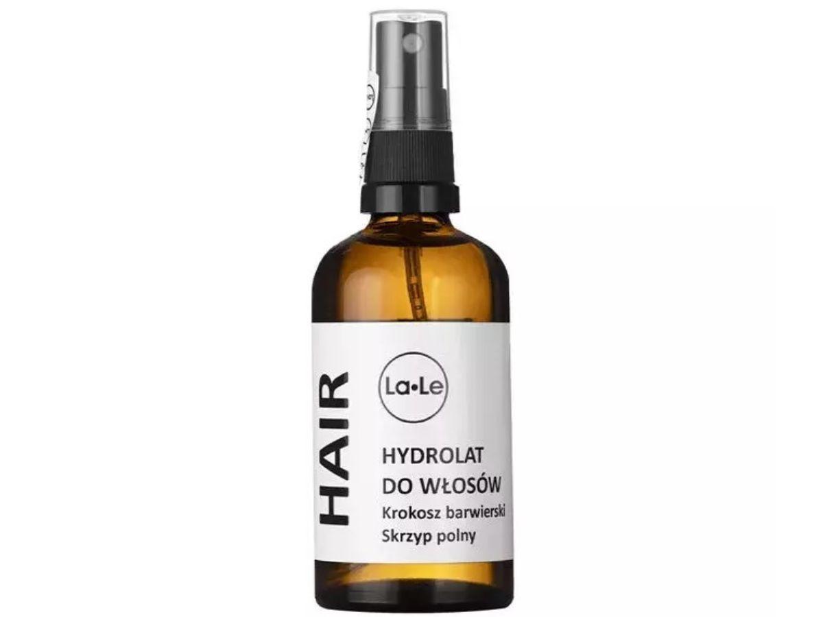 Kosmetyki do włosów ze skrzypem polnym: hydrolat-wcierka do codziennej pielęgnacji skóry głowy i włosów, La-Le