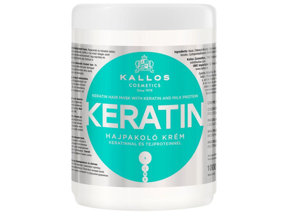 Proteinowa odbudowująca maska do włosów suchych i zniszczonych KERATIN, KALLOS