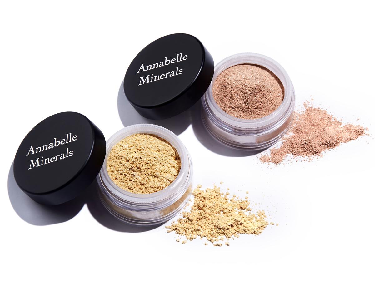 rozświetlacze mineralne Annabelle Minerals