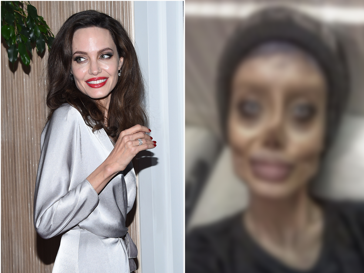 Zombie Angelina Jolie Zdjecia Przed I Po Party Pl