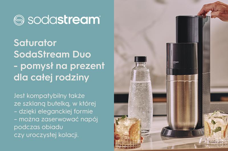 Saturator SodaStream Duo - pomysł na prezent dla całej rodziny - infografika.