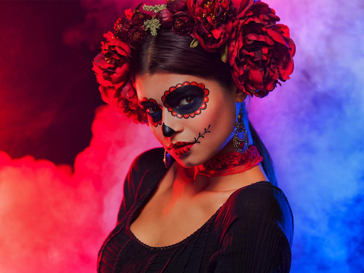 Sugar skull make up krok po kroku