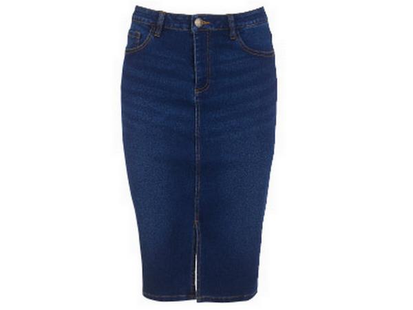 jeansowa ołówkowa spódnica z Biedronki
