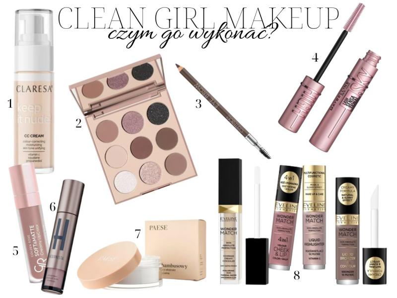 clean girl makeup kosmetyki