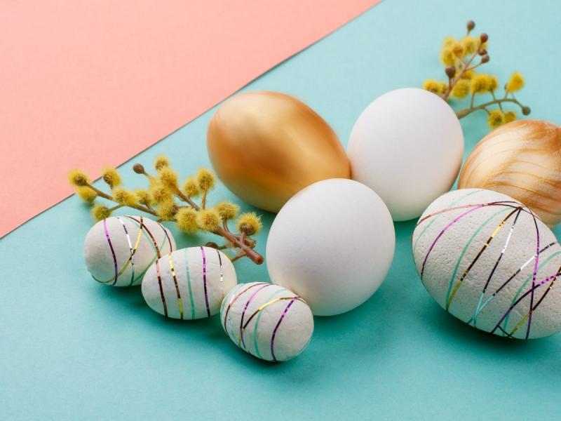 jak ozdobić jajko styropianowe minimalistycznie