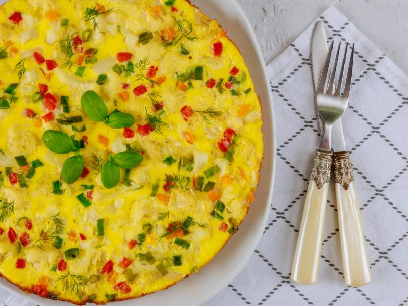 Obiad keto na szybko: frittata