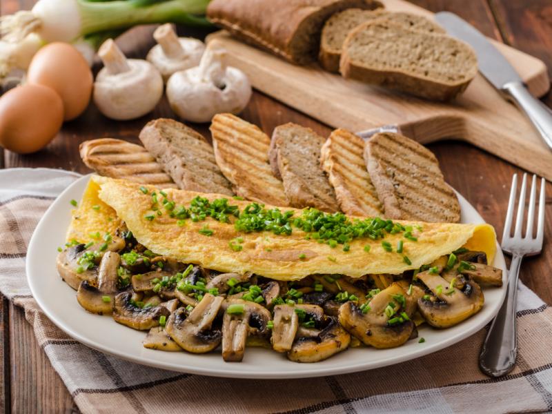 Omlet z białek na słono