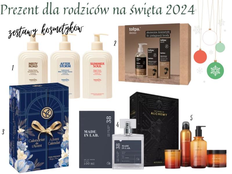 Prezent dla rodziców na święta 2024 zestawy kosmetyków, cena