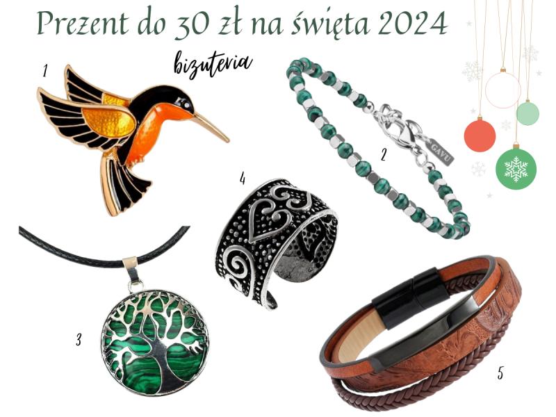 Prezent do 30 zł na święta 2024: biżuteria