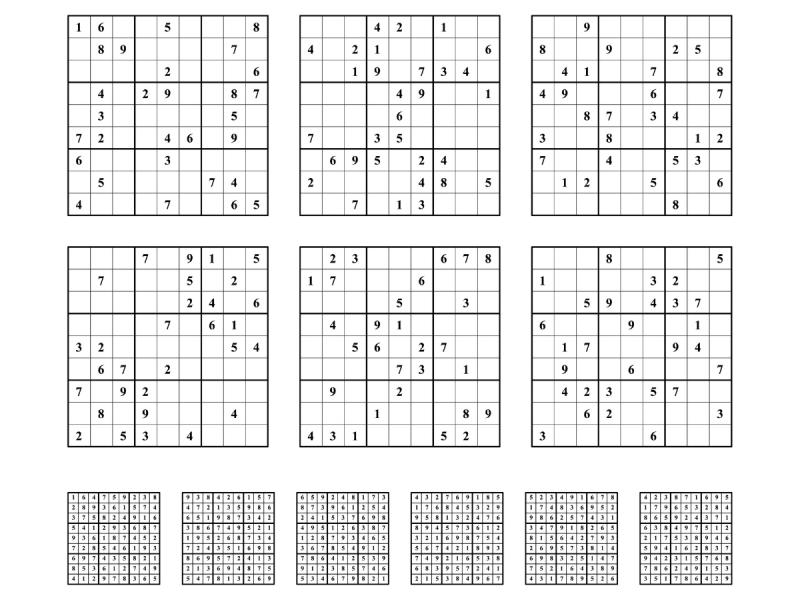 Zagadki dla dzieci w wieku 10 lat - sudoku dla dzieci