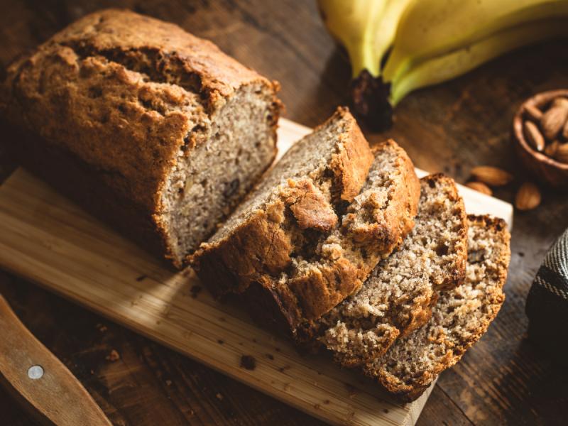 Wegański chlebek bananowy bez cukru