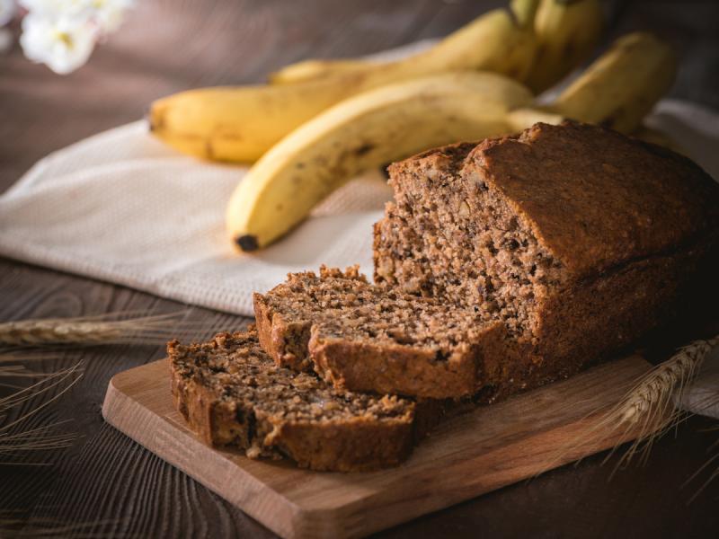 Wegański chlebek bananowy fit