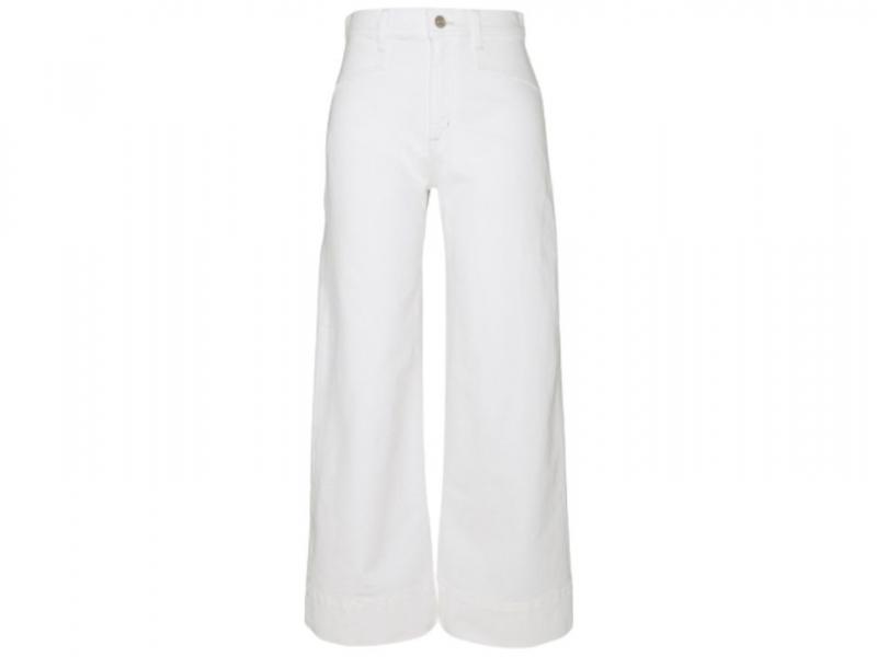 Wide leg jeans - białe, szerokie jeansy Gap