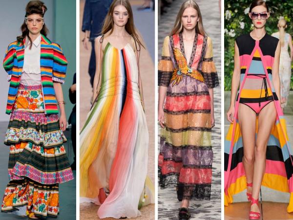 kolorowe paski - trendy wiosna 2016