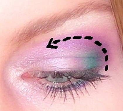 Makijaż “Soft violet”