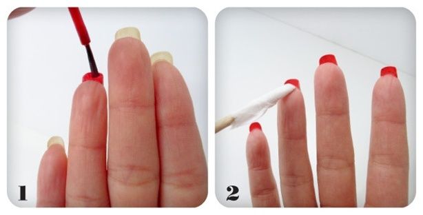 Louboutin nails - dwustronny manicure