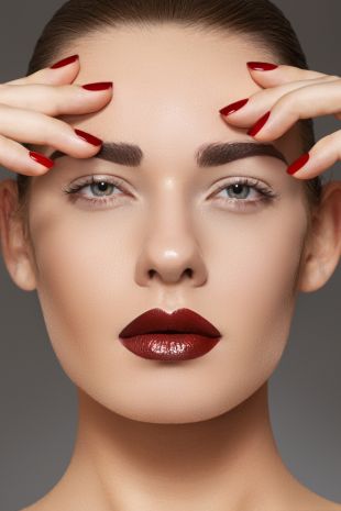 Ciemne usta - jesienny trend w makijażu