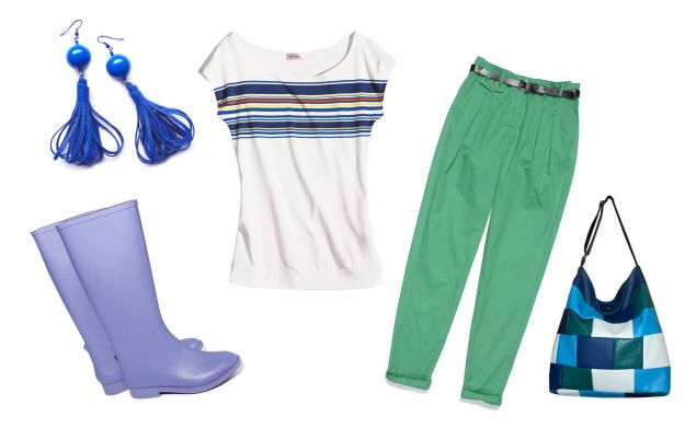 Kolorowe jeansy - trendy na wiosnę 2012