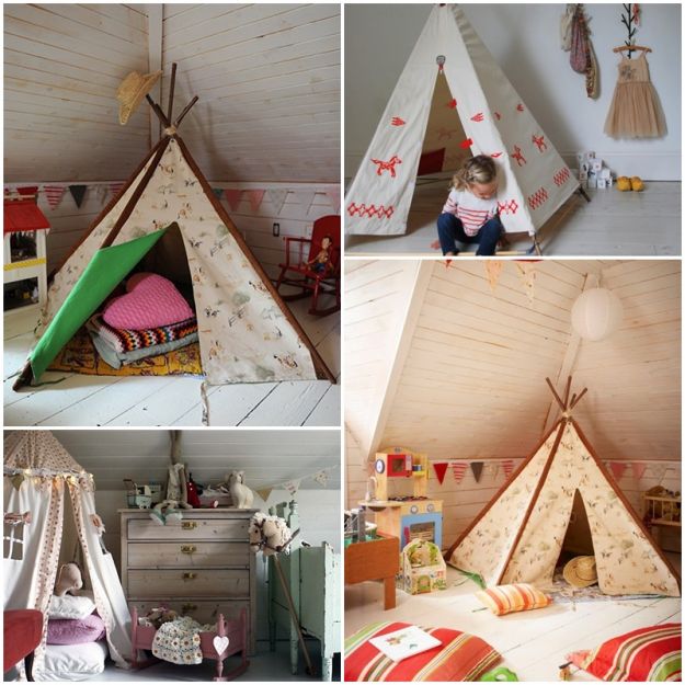 Namiot w pokoju dziecięcym