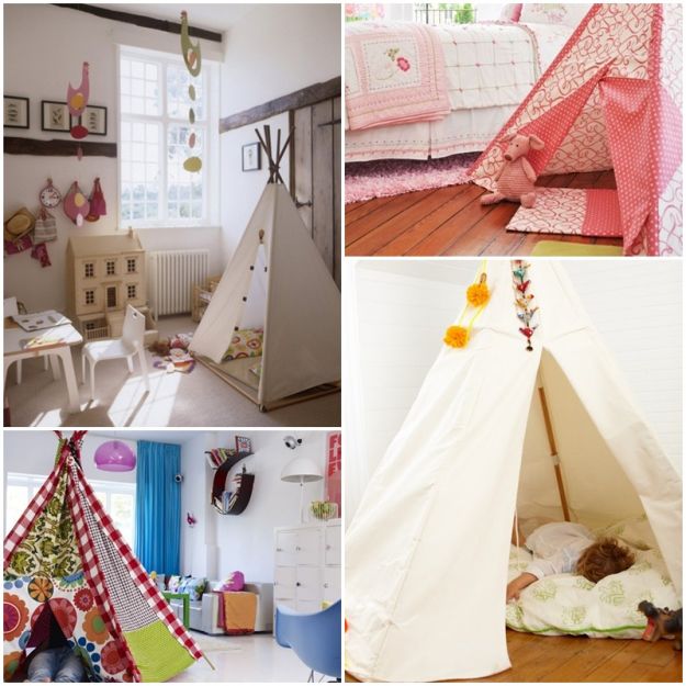 Namiot w pokoju dziecięcym