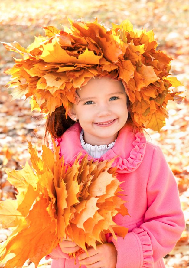 Jesienna sesja fotograficzna dziecka