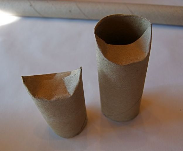 Prace plastyczne z rolki po papierze
