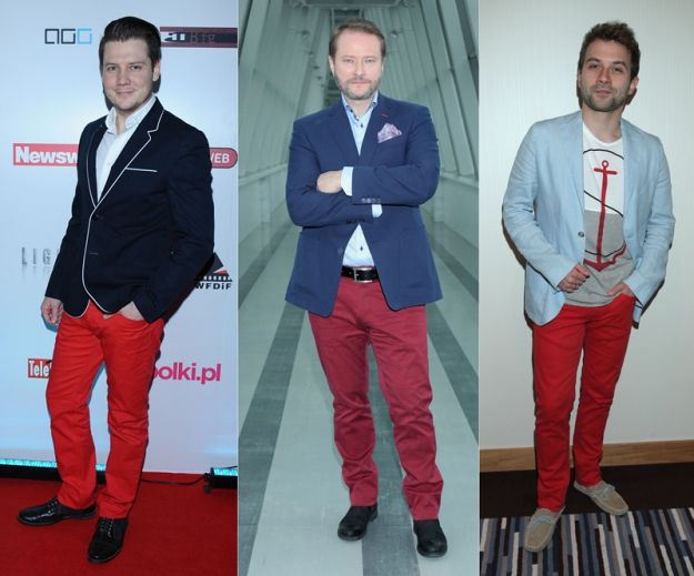 Czerwone spodnie - trend na salonach!