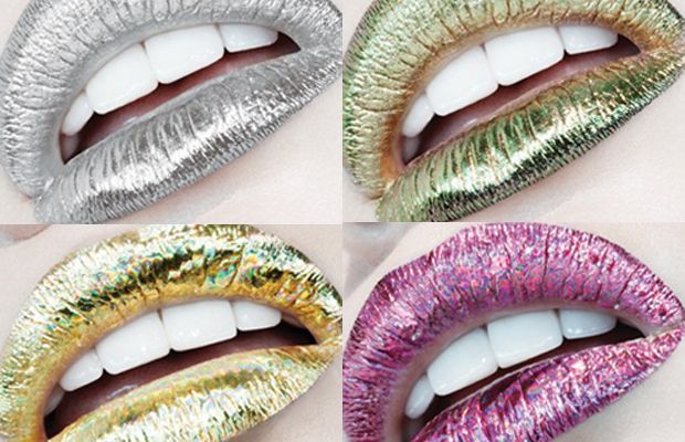 Metalik - nowy trend w makijażu ust!
